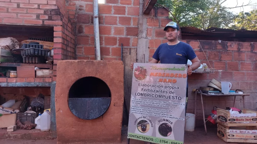 Diseñó un horno ecológico con el que mantiene un merendero