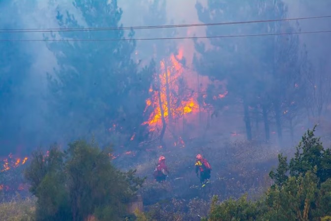 focos activos de incendios