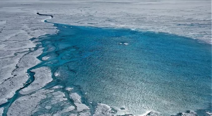 punto de fusión de la capa de hielo de Groenlandia