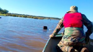Guardaparques de Misiones desmantelan campamento de pesca furtiva en el Parque Cañadón de Profundidad