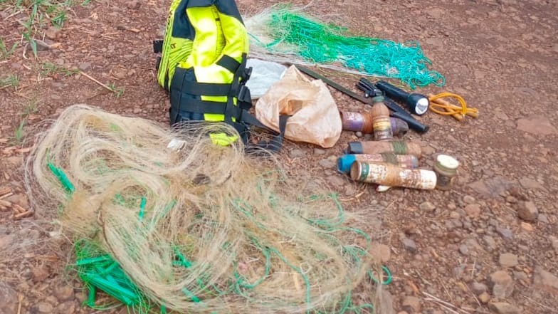 Controles en el Lago Urugua-í permiten detectar y sancionar pesca furtiva en plena veda
