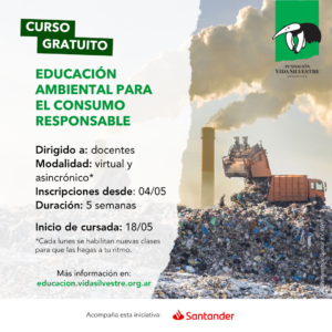 Fundación Vida Silvestre impulsa una capacitación gratuita sobre consumo responsable para docentes de todo el país